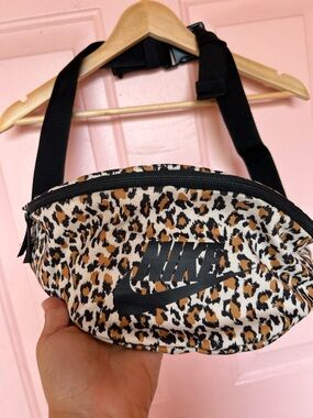 Nike Leopard Print Waist Bag - Black/Tan/White UNISEX
